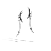 Drop Earring with Black Sapphire and Spinel|EBS500124BLSBN