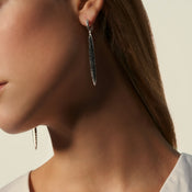 Classic Chain Spear Drop Earrings|EBS902604BLSBN