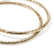 JH Essential Flex Hoop Earrings, Gold, 50MM|EGG98925