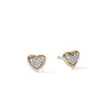 JH Essential Heart Stud Earrings, Gold, Diamonds|EGGX989662DI