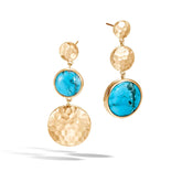 Mismatched Hammered Drop Earrings|EGS340231TQ