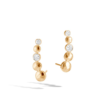 Hammered Ear Crawler with Diamonds