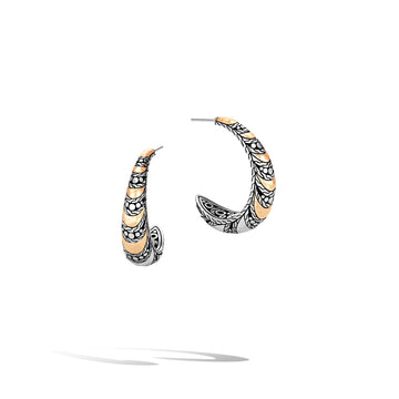 Dot Hammered Hoop Earring |EZ30091