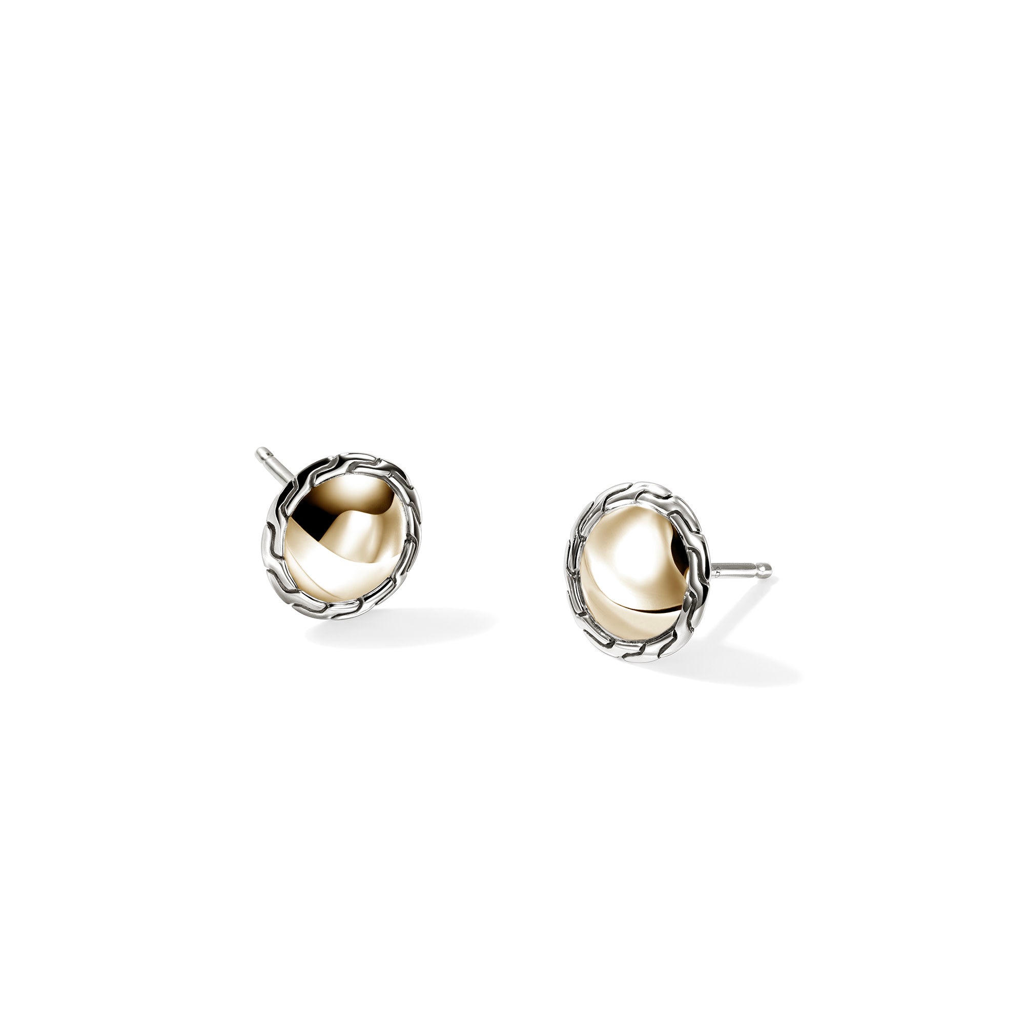 JH Essential Stud Earring, Gold, Sterling Silver, 10MM