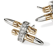 Spear Stud Earrings, Gold, Sterling Silver, Diamonds|EZZP989562DI
