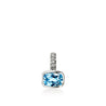Heishi Gem Charm, Sterling Silver, Swiss Blue Topaz, Diamonds|HBS973361SBTDI