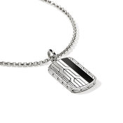 Icon 50 Pendant, Sterling Silver, Black Onyx|HMS989881BON