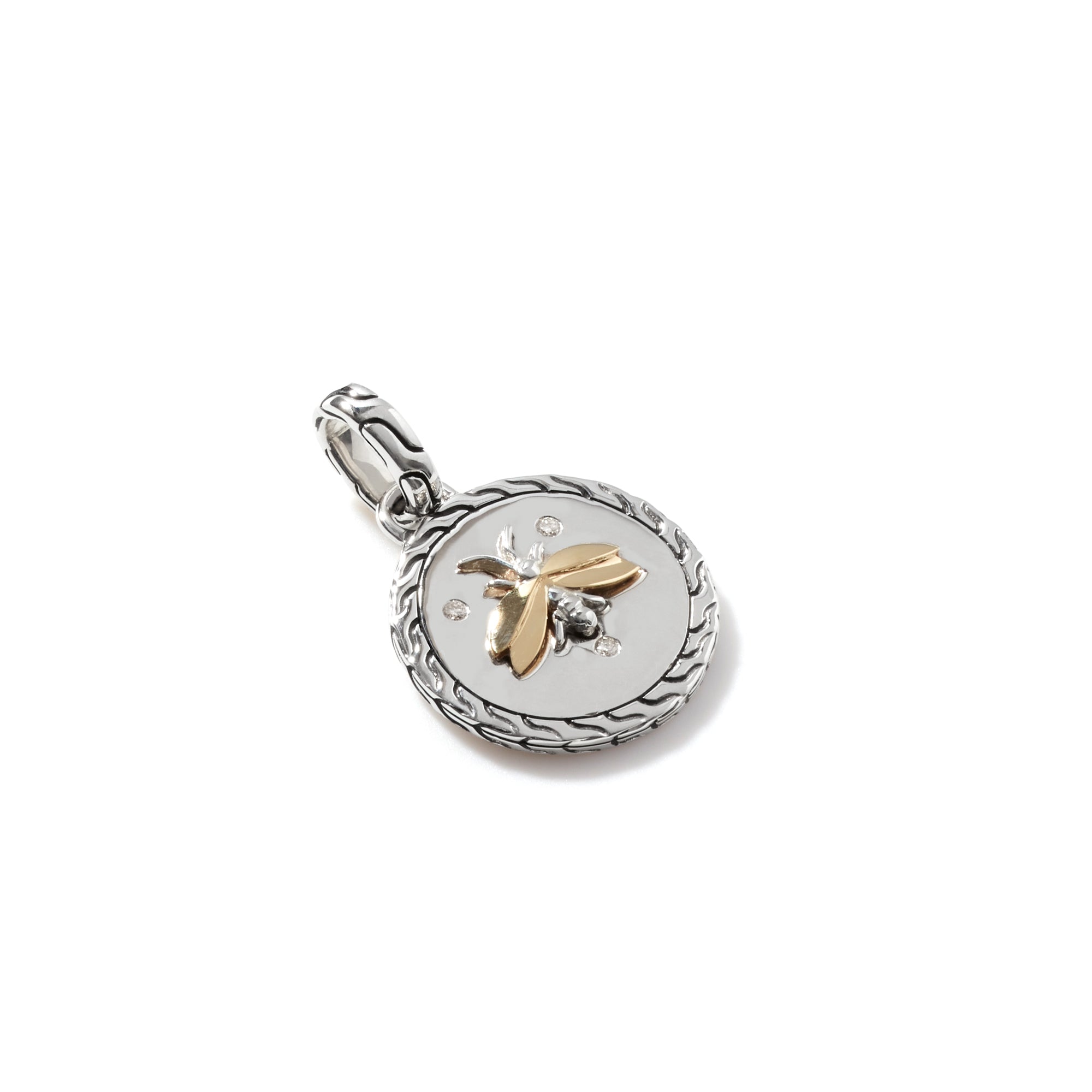 Firefly Pendant, Silver, Gold, Diamonds|HZP904402DI – John Hardy