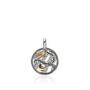 Naga Talisman Charm, Gold, Sterling Silver, Diamonds|HZZP973032DI