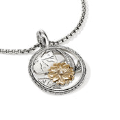 Lotus Talisman Charm, Gold, Sterling Silver, Diamonds|HZZP973052DI