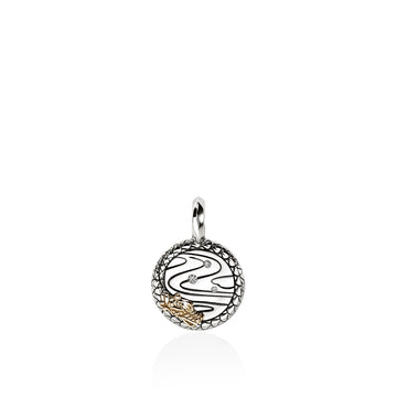 Naga Talisman Charm, Gold, Sterling Silver, Diamonds|HZZP973062DI