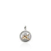 Starling Talisman Charm, Gold, Sterling Silver, Diamonds|HZZP973072DI