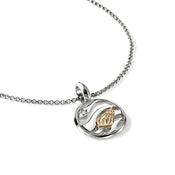 Seashell Talisman Charm, Gold, Sterling Silver, Diamonds|HZZP973102DI