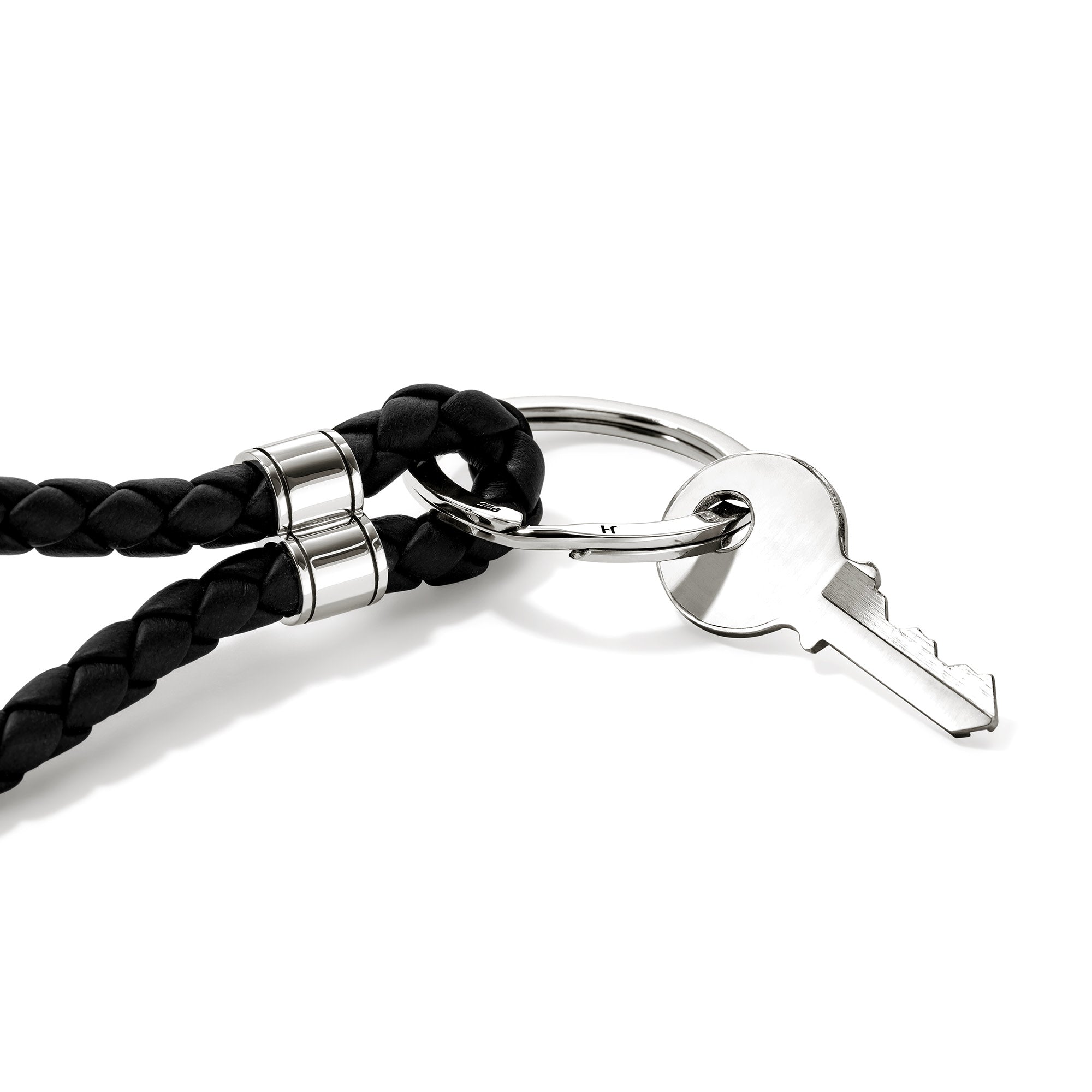 JH Key Chain, Sterling Silver, Leather – John Hardy