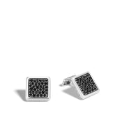 Classic Chain Cufflinks with Black Sapphire|MBS996674CBLS