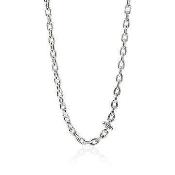 Screwball Link Necklace, Sterling Silver, 8.3MM|NB43080