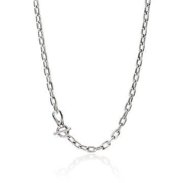 Surf Link Necklace, Sterling Silver, 5MM|NB89535