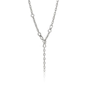 Surf Link Y Necklace, Sterling Silver|NB89557