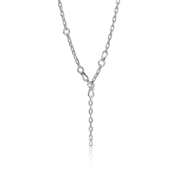 Surf Link Y Necklace, Sterling Silver|NB89557
