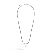 Pearl Pendant Necklace, Sterling Silver|NB900001