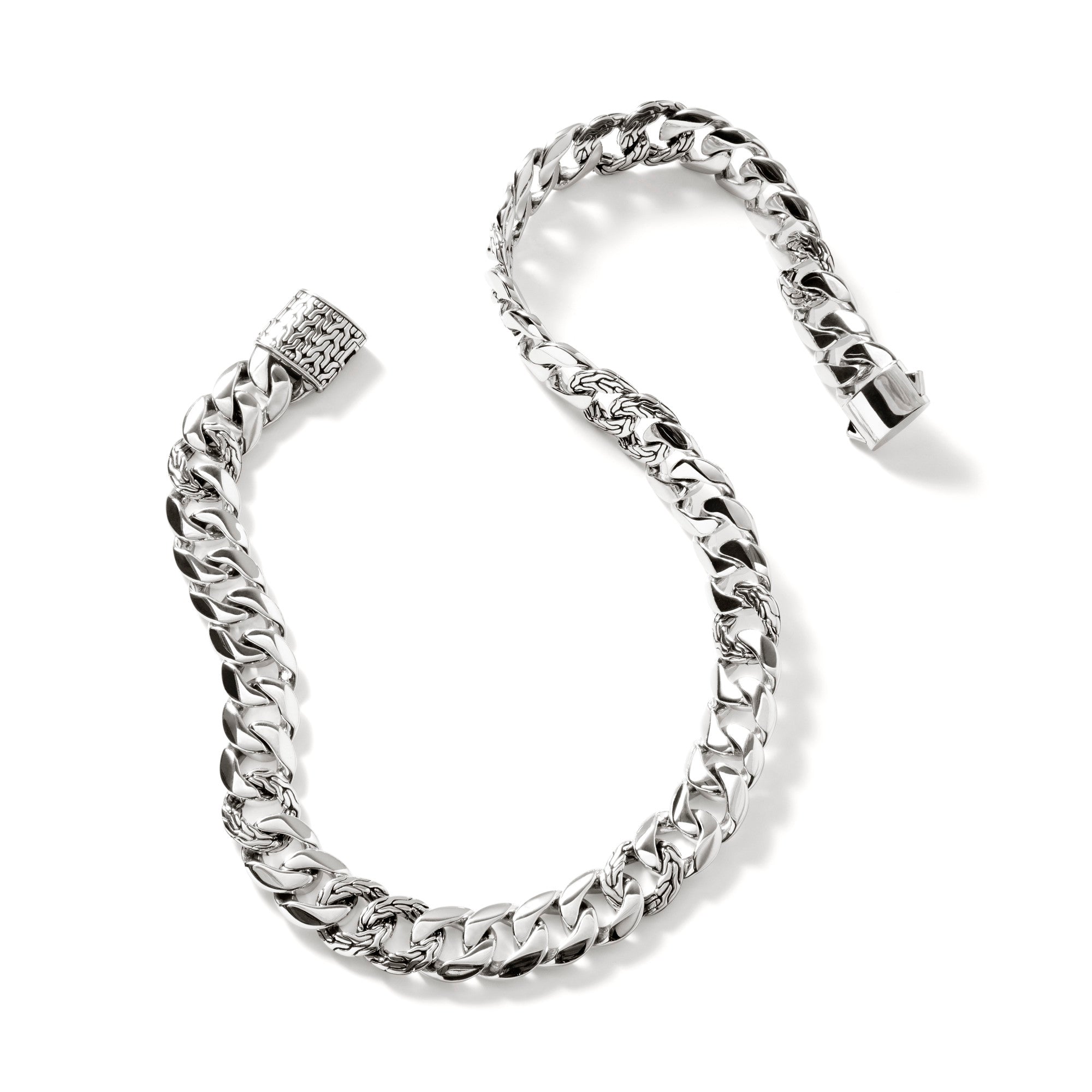 Curb Chain Necklace, Sterling Silver, 14MM|NB900803 – John Hardy