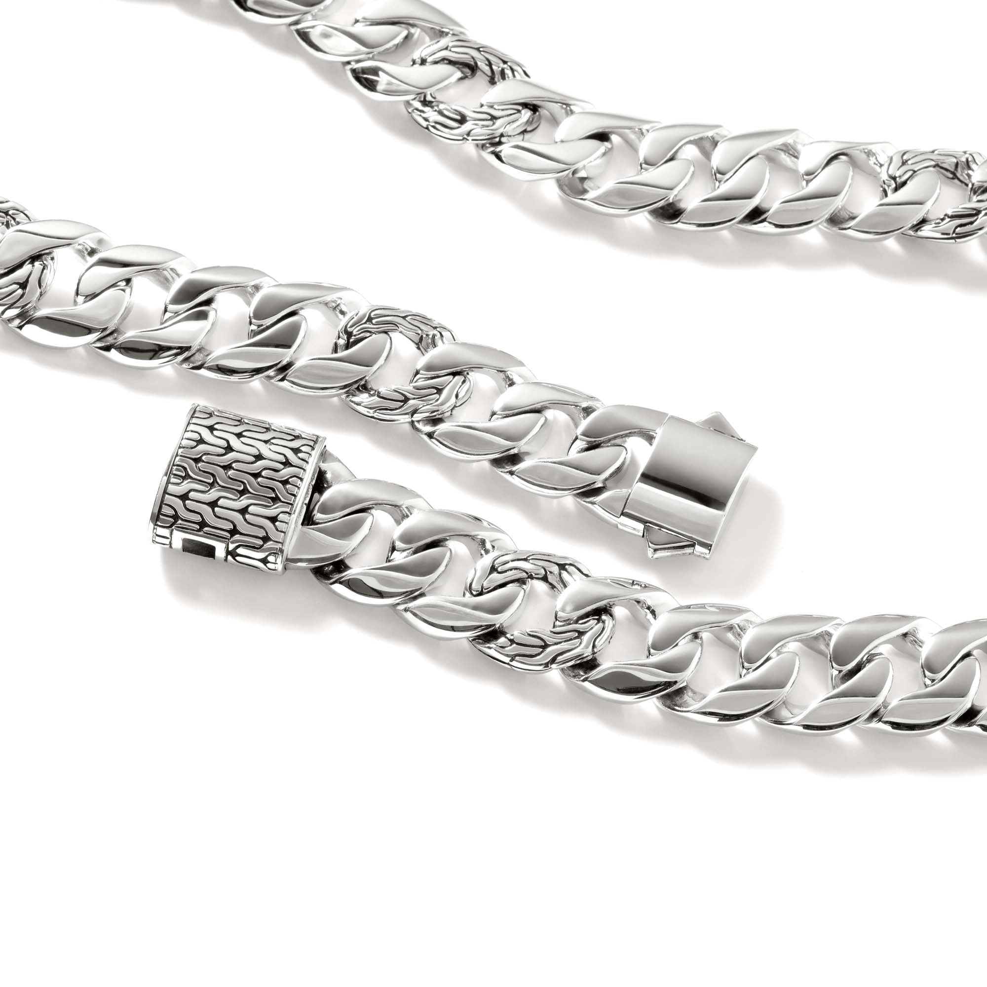 Curb Chain Necklace, Sterling Silver, 14MM|NB900803 – John Hardy