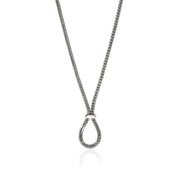 Icon Charm Ring Necklace, Sterling Silver, 2.5MM|NB97313