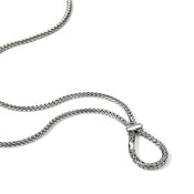 Icon Charm Ring Necklace, Sterling Silver, 2.5MM|NB97313