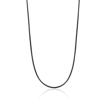 Charm Cord Necklace, Sterling Silver, Satin|NB97335BL