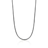 Charm Cord Necklace, Sterling Silver, Satin|NB97335BL