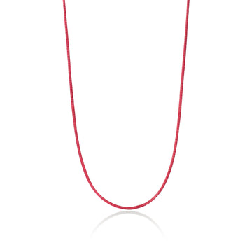 Charm Cord Necklace, Sterling Silver, Satin|NB97335RD