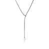 JH Essential Pearl Lariat Necklace, Sterling Silver, 1.8MM|NB987231