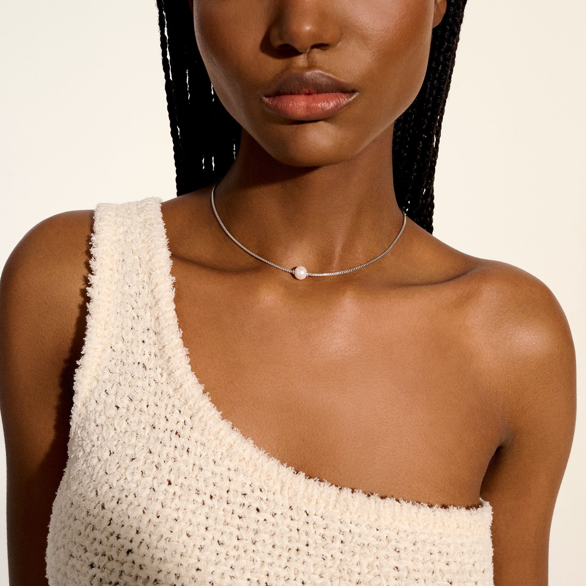 JH Essential Pearl Necklace, Sterling Silver, 1.8MM|NB987281