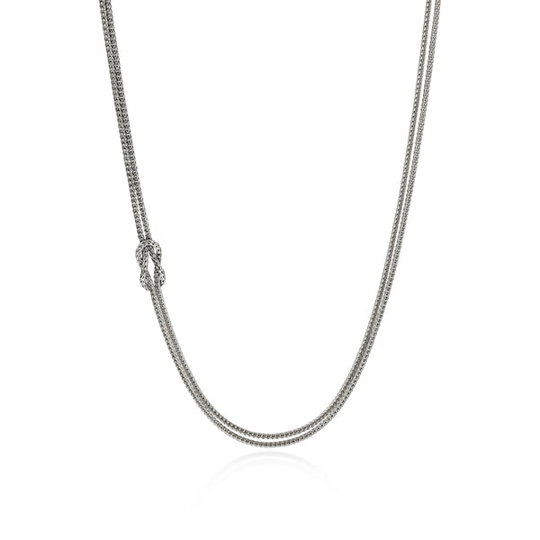 RALEIGH シルバーペンダント Love Knot Necklace, Sterling Silver, 3.6MM – John Hardy