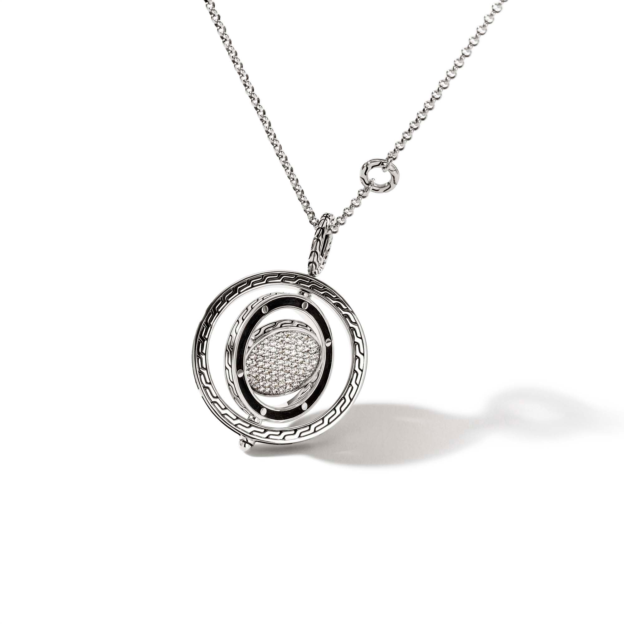 Moon Door Necklace, Sterling Silver, Diamonds|NBP301342DI – John Hardy