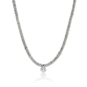 JH Lovestruck™ Heishi Pendant Necklace, Sterling Silver, Diamond, 1.0TCW|NBP43002LGD
