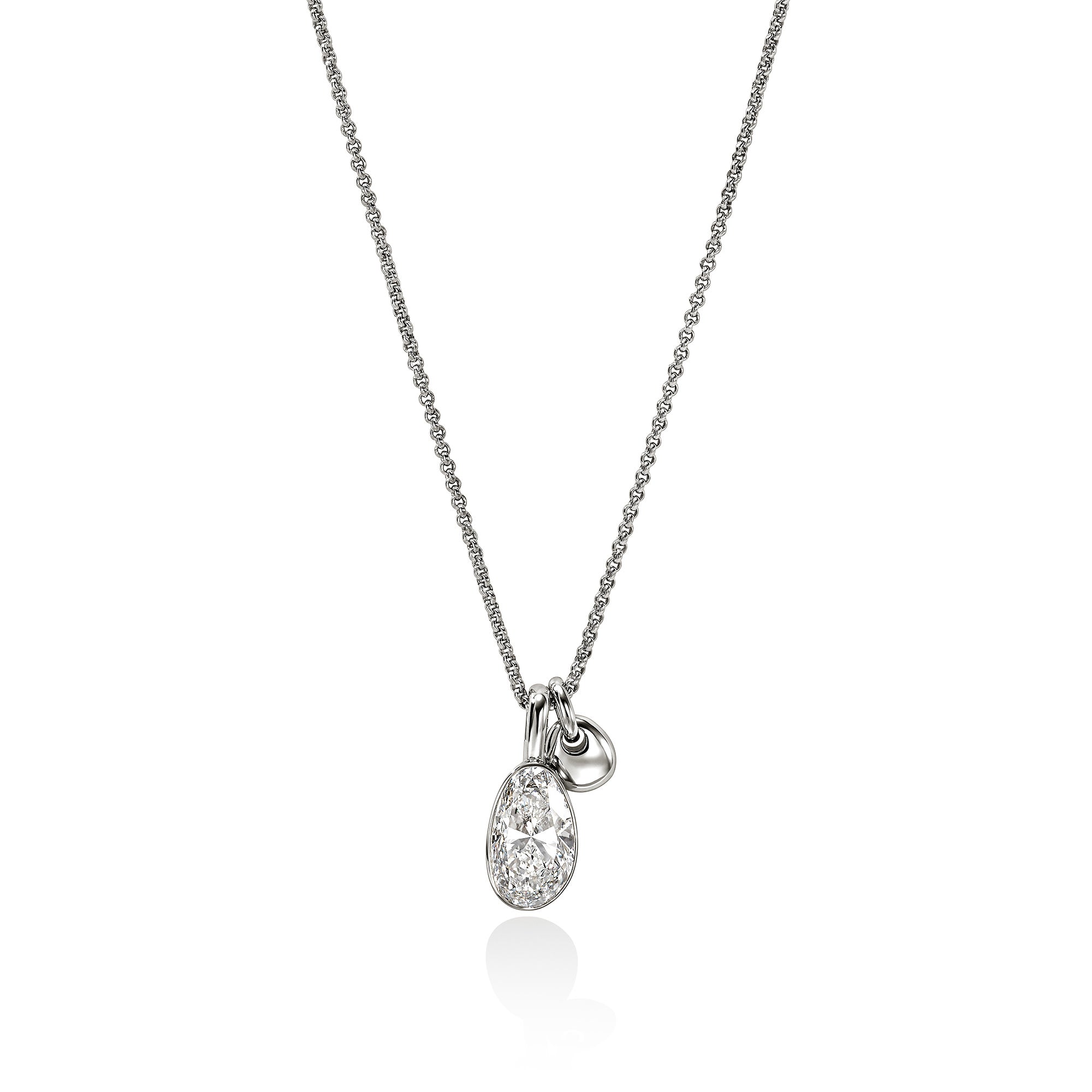 JH Lovestruck™ Pendant Necklace, Sterling Silver, Diamond, 3.25TCW