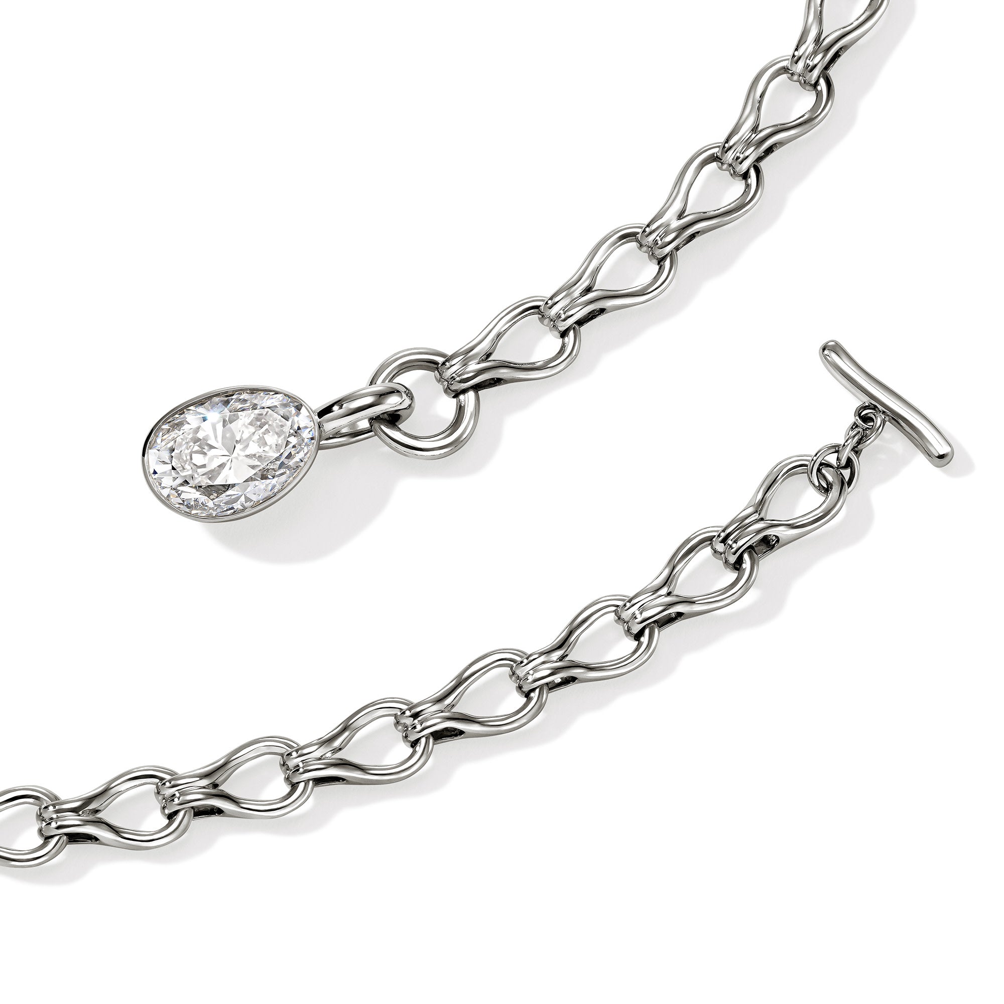 JH Lovestruck™ Link Necklace, Sterling Silver, Diamond, 2.5TCW