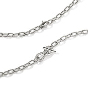 Surf Necklace, Sterling Silver, Diamonds, 5MM|NBP895352DI