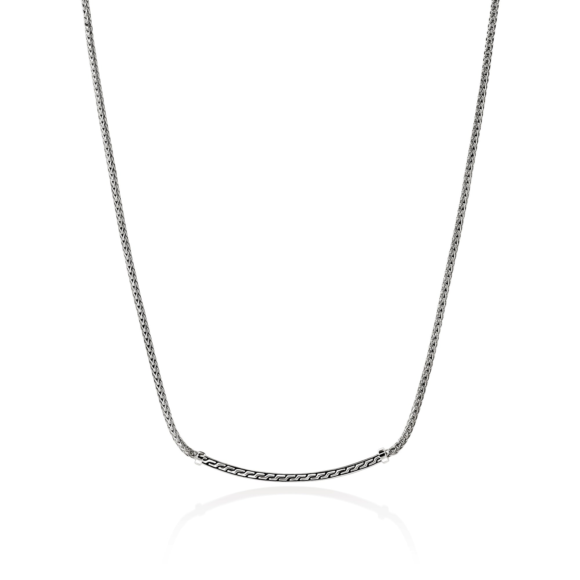 JH Essential Pavé Necklace, Sterling Silver, Diamonds, 1.8MM
