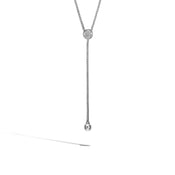 Classic Chain Y Necklace with Diamonds|NBP9995832DI