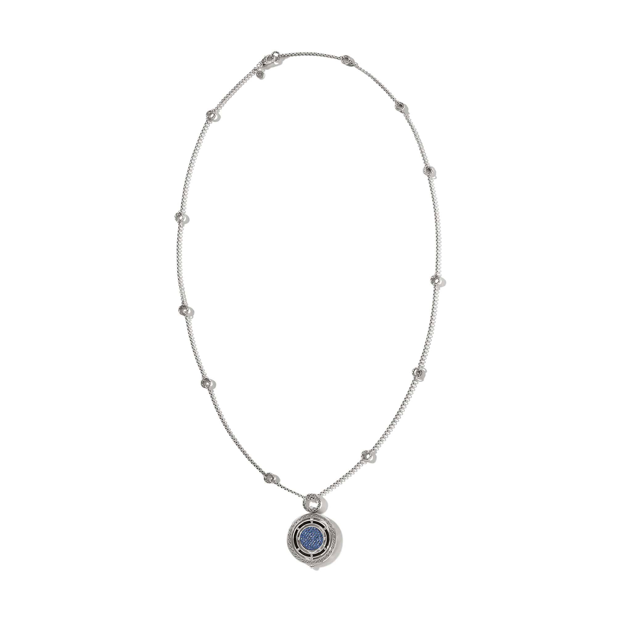 Moon Door Necklace, Sterling Silver, Pavé|NBS301344BSP – John Hardy