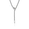 Naga Y Necklace, Sterling Silver, Diamonds, 4.4MM|NBS6034811BSPDI