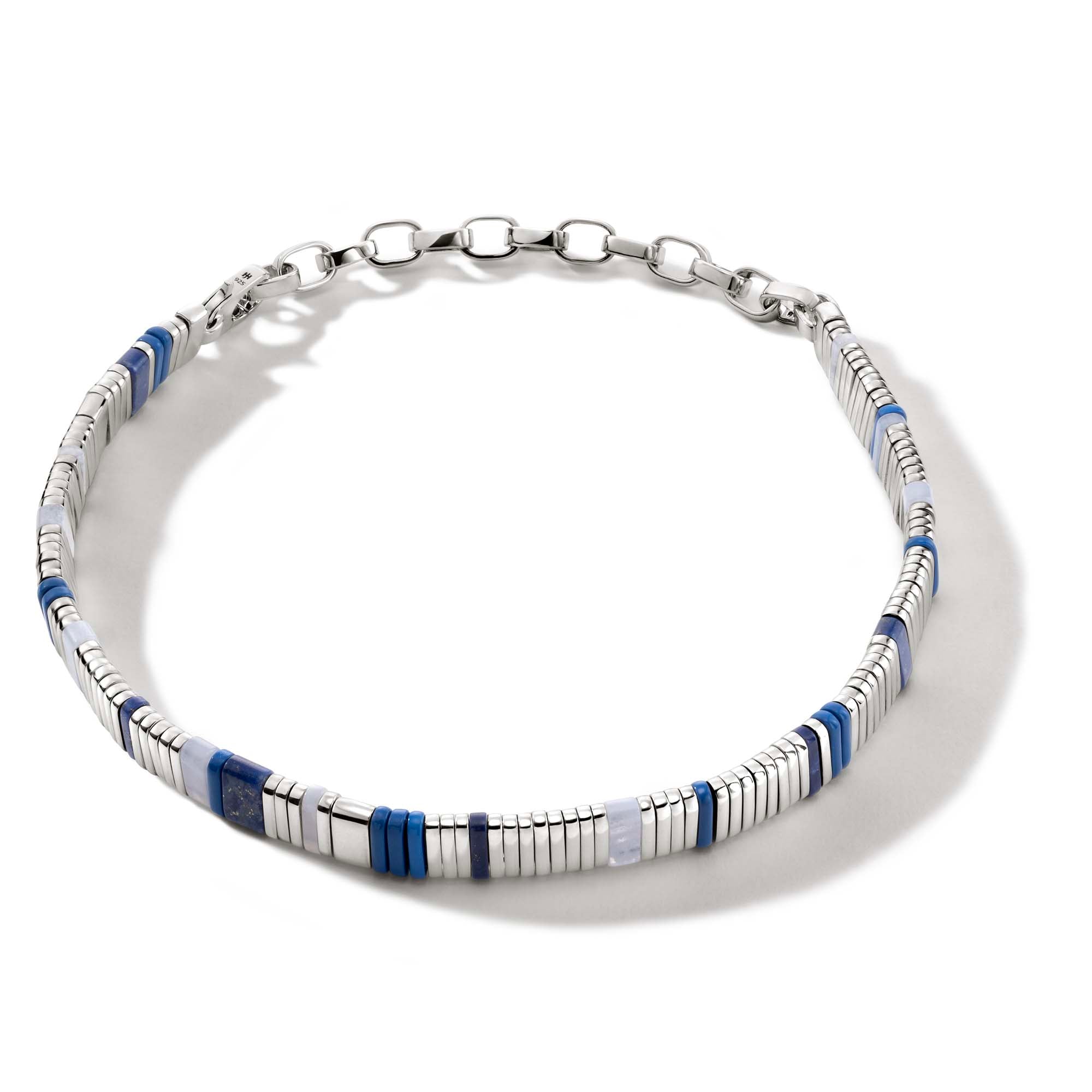 Colorblock Choker, Silver|NBS9010511BULPZBLA – John Hardy