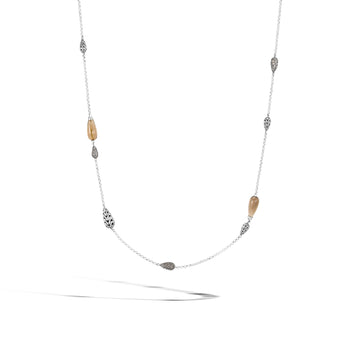 Station Necklace with Smoky Quartz|NBS951404SQ