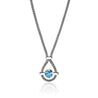 Icon Necklace, Sterling Silver, Swiss Blue Topaz, 2.5MM|NBS973161SBT