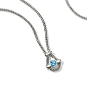 Icon Necklace, Sterling Silver, Swiss Blue Topaz, 1.8MM|NBS973171SBT
