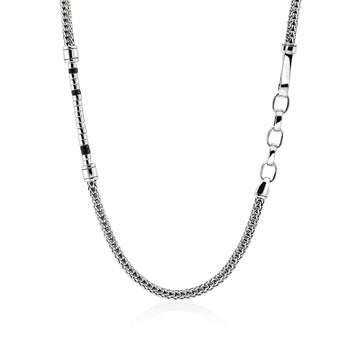 Heishi Necklace, Sterling Silver, Gemstones|NBS987321BON