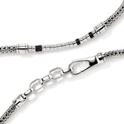 Heishi Necklace, Sterling Silver, Gemstones|NBS987321BON