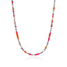 Heishi Necklace, Sterling Silver|NBS987941PKORRDN